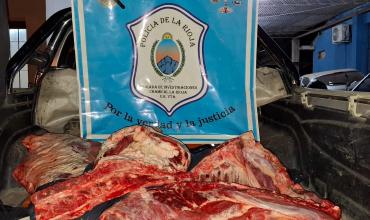 Tres detenidos por abigeato en Chamical: recuperan cortes de carne y cueros