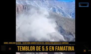 Fuerte sismo en Famatina: “Sentimos un bramido y una explosión fuerte”