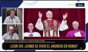  Padre Diego Olivera, representante de la diócesis riojana en Roma, en Fenix: el nuevo Papa es un puente entre la apertura de Francisco y el equilibrio pastoral