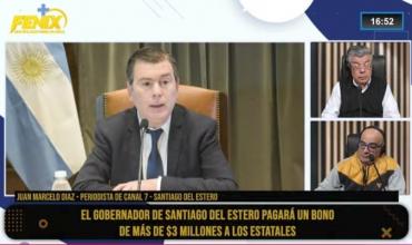Bono de 3 millones para empleados de Santiago Del Estero: “Esto refleja el superávit que mantiene el gobierno de Zamora”