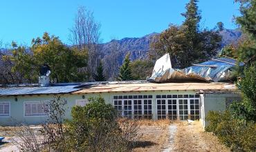 Sanagasta: el viento provocó el desprendimiento del techo de una vivienda deshabitada