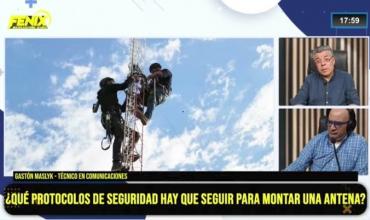 Gastón Maslyk: “El desmontaje de una torre mástil es totalmente distinto a lo que están acostumbrados los bomberos”