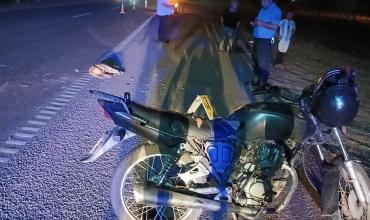 Motociclista chocó contra un perro en la ruta 38 y terminó hospitalizado