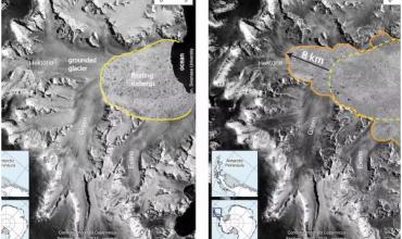 El mayor retroceso de un glaciar en tierra: más de ocho kilómetros en solo dos meses