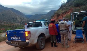 Un ciclista sufrió heridas en la zona del cerro El Morro