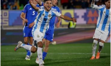 La Selección argentina Sub 20 derrotó a Italia con un golazo de Gorosito y ganó su grupo con puntaje ideal