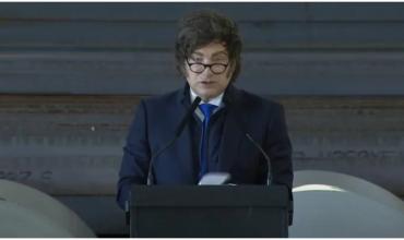 Javier Milei volvió a cargar contra el peronismo: "Los financiaba la narcodictadura de Maduro"