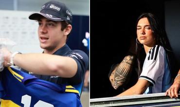 Franco Colapinto le dejó un mensaje a Dua Lipa por su visita a la Bombonera en el Superclásico: “Que venga”