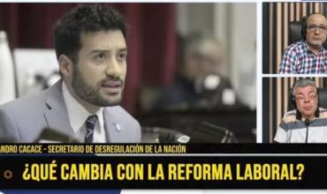 Alejandro Cacace: “Hay gente que ya salió a oponerse sin siquiera saber cuál es la reforma”