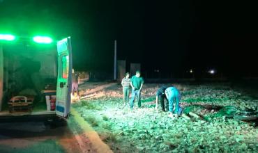 Anguinán: un motociclista resultó lesionado tras caer de su rodado en Ruta 12