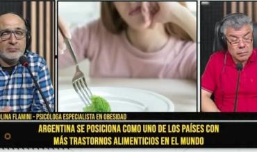 Argentina se posiciona como uno de los países con más trastornos alimenticios en el mundo: “Tenemos un 70% de personas con sobrepeso y un 40% con obesidad en Argentina” 