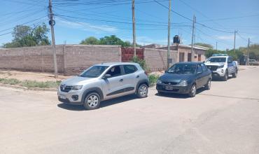 Chepes: Un choque entre dos autos dejó solo daños materiales