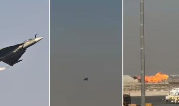 Tragedia en el Dubai: un avión de combate se estrelló durante una exhibición y murió el piloto