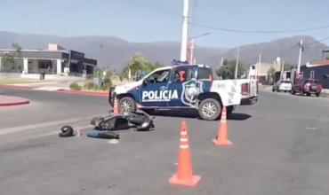 Motociclista terminó hospitalizado tras chocar con un perro frente al Parque de la Familia