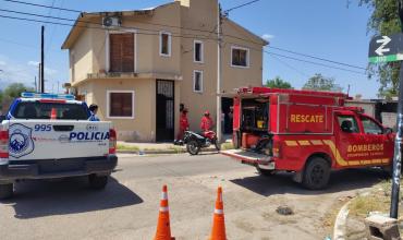 Un motociclista resultó herido tras caer en una esquina de la zona norte