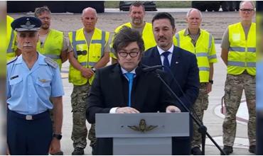 Milei y los F-16: “Un símbolo de la Argentina que estamos construyendo”