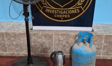 Recuperaron elementos robados en una vivienda del barrio Santa Lucía en Chepes