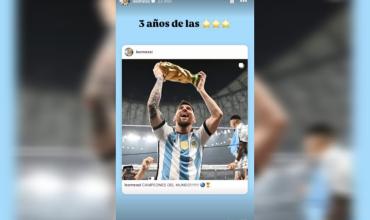 “Tres años de las tres estrellas”: Messi recordó el Mundial de Qatar 2022