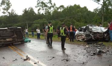 Tragedia en Misiones: cuatro personas murieron en un choque entre tres vehículos en la Ruta Nacional 12