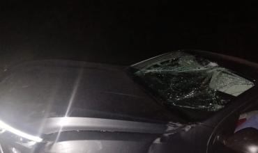 Peligroso desprendimiento de carga provocó un siniestro vial sobre Ruta 38