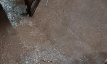 Fuertes vientos provocaron daños en una vivienda rural cercana a Catuna