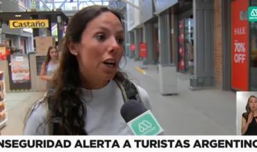 Qué dice la TV chilena de la preocupación de los turistas argentinos por la inseguridad