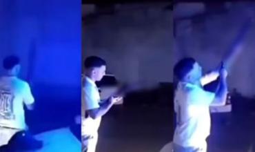 Apartaron a joven policía que se filmó disparando al aire en medio de los festejos de Navidad