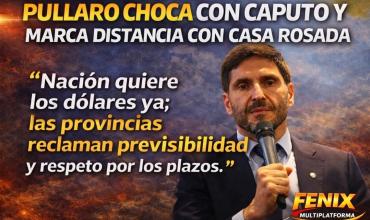 Pullaro choca con Caputo y marca distancia de la Casa Rosada 