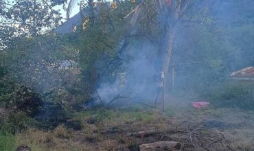 Chepes: controlaron la quema de un árbol en Ruta 75