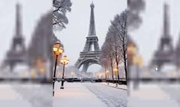 París bajo cero: las impactantes fotos de la “Ciudad Luz” cubierta de nieve