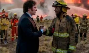 Taiana volvió a cruzó a Milei por agradecer a los brigadistas con una foto hecha con IA