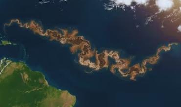 Qué es la franja marrón en el Atlántico y por qué preocupa a América y África