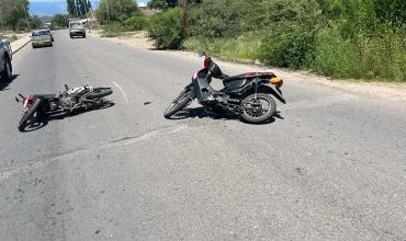  Choque entre dos motocicletas en Ruta Provincial N° 14