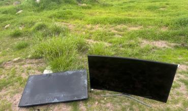 Recuperan televisores robados tras un allanamiento en el Barrio Camimo del Huayra