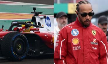 El insólito incidente de Lewis Hamilton durante la presentación del nuevo auto de Ferrari para la F1