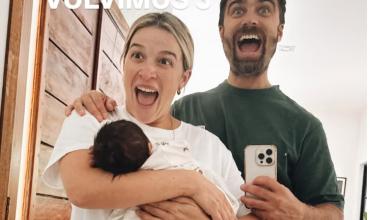 Sofía Pachano y Santiago Ramundo volvieron a su casa con su bebé: “El universo escuchó nuestras plegarias”