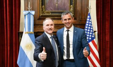 Menem se reunió con el embajador de Estados Unidos