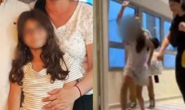 El emotivo momento en el que le dieron el alta a la nena apuñalada por un femicida en San Luis