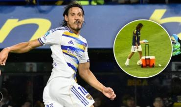 El precalentamiento de Cavani con un heladerita que causó controversia en Boca: la dura crítica de un histórico