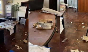 Las fotos del explosivo que estalló en la Escuela de Gendarmería