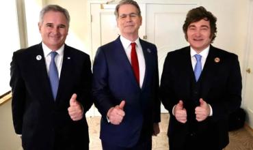 Tras su encuentro con Trump, Milei se mostró con el secretario del Tesoro de EE.UU. Scott Bessent