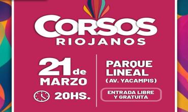 El 21 de Marzo , vuelven los Corsos Riojanos 