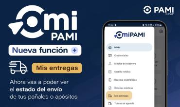Plataforma Mi PAMI con una función para seguir envíos