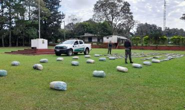 Misiones: más de 500 kilos de marihuana abandonados fueron decomisados por Gendarmería