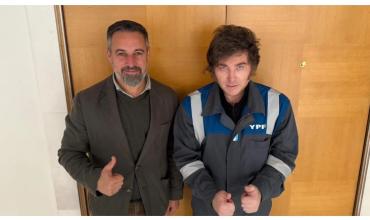 Javier Milei se reunió con Santiago Abascal y Jesús Huerta De Soto durante su gira en Madrid