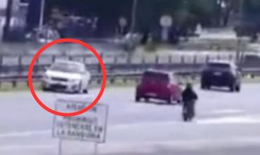 Campana: una mujer manejó a contramano por la Panamericana durante seis kilómetros y desató una persecución de película