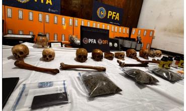 Macabro hallazgo en Córdoba: un cultivador de marihuana escondía una colección de cráneos humanos