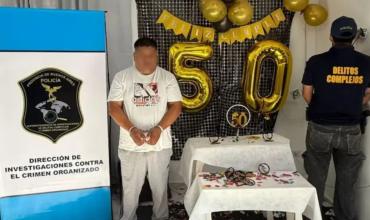 Festejaba sus 50 años en La Plata y lo detuvieron acusado de ser el líder de una banda narco