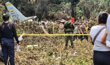 Un avión de la fuerza aérea de Colombia se estrelló luego de despegar: al menos 66 personas murieron