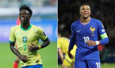 Brasil y Francia juegan un amistoso clave como termómetro rumbo al Mundial 2026: hora, formaciones y TV